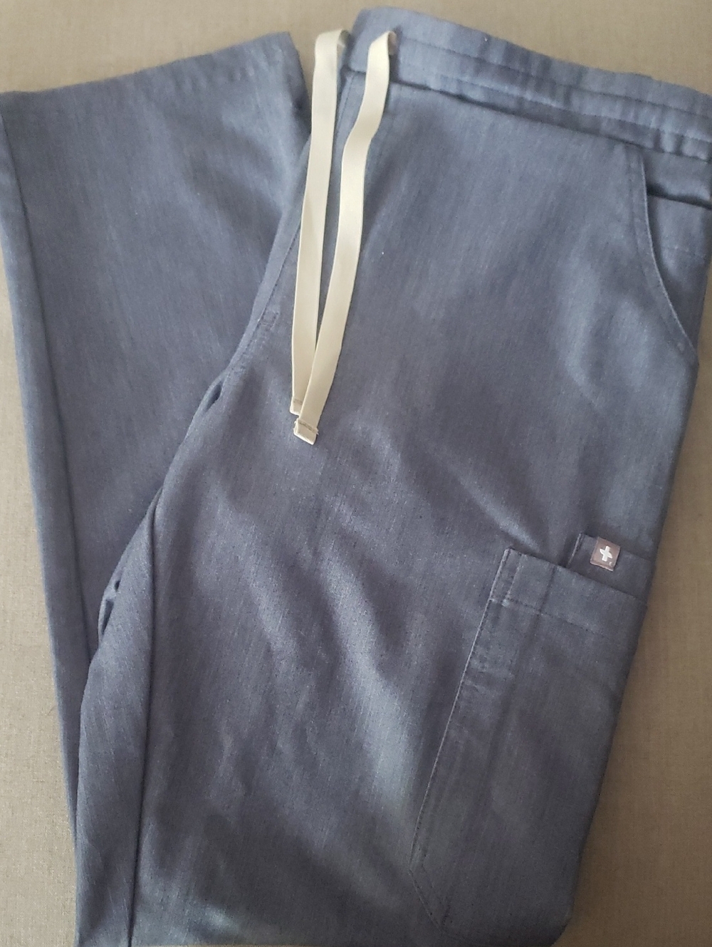 Figs Yola slim fit M in heather denim blue